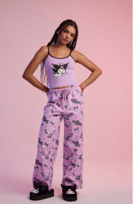 Hello Kitty x Forever 21 Kuromi Flannel Pajama Pants Size Medium