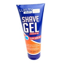 Luxury Men Shaving Gel Clear Color Fights Razor Bumps Aloe Vitamin E USA Seller