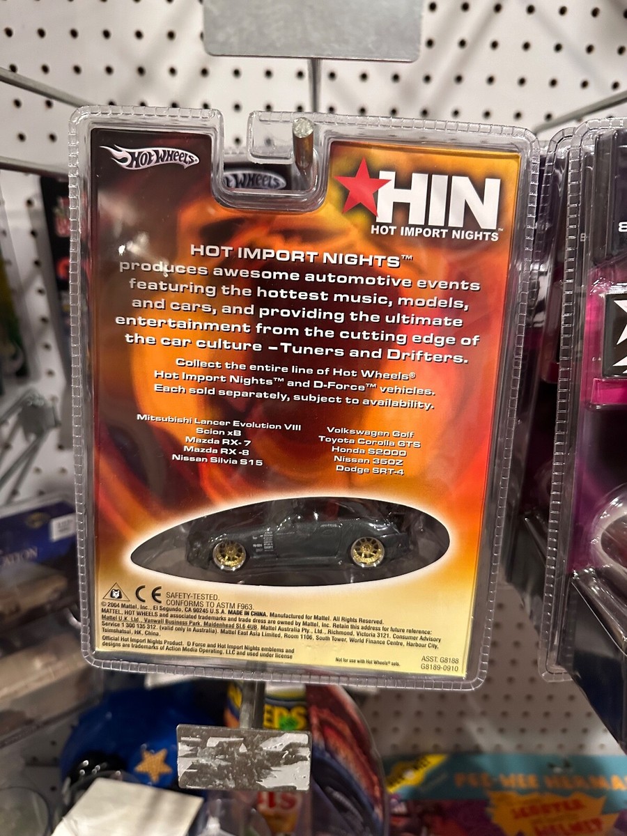ミニカー Hot Wheels HOT IMPORT NIGHTS Hotwheels Hot Import Nights & D Force Honda AE86 Mazda Nissan EVO