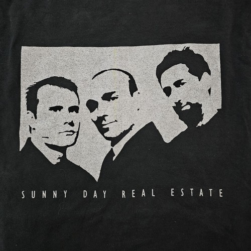 1990s Sunny Day Real Estate Photo Tshirt Mens L Fruit Of The Loom Vintage RARE - Picture 3 of 12