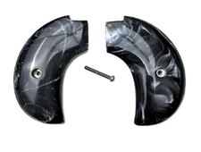 "Black Bart" Pearl Heritage Arms Rough Rider 6 Shot Grips Bird head model