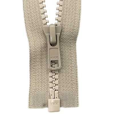 YKK Vislon Reißverschluss Kunststoff 5 mm 50-100 cm beige 1 Weg