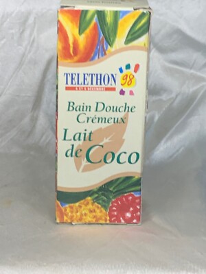Yves Rocher Telethon 98 Bain Douche Cremeux Lait de Coco 50ml 50% full(with box)