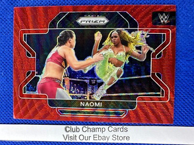 2023 #18 Naomi Panini Prizm WWE SmackDown Ruby Wave Prizm