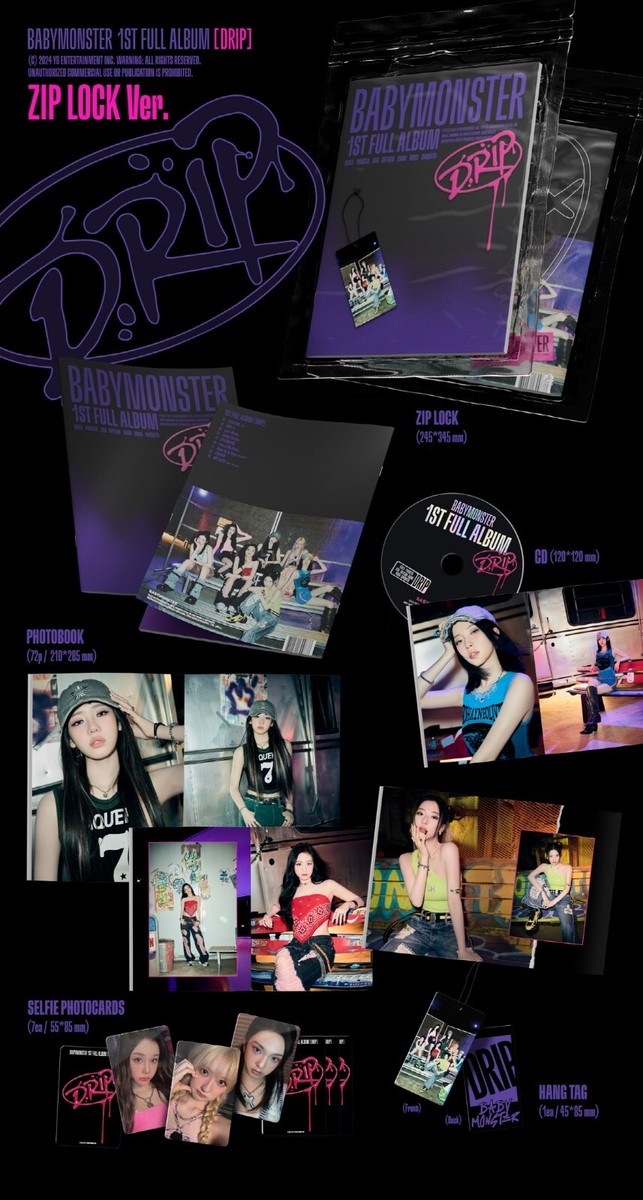 BABYMONSTER - DRIP 1st FULL ALBUM+Extra Photocards Set | eBay