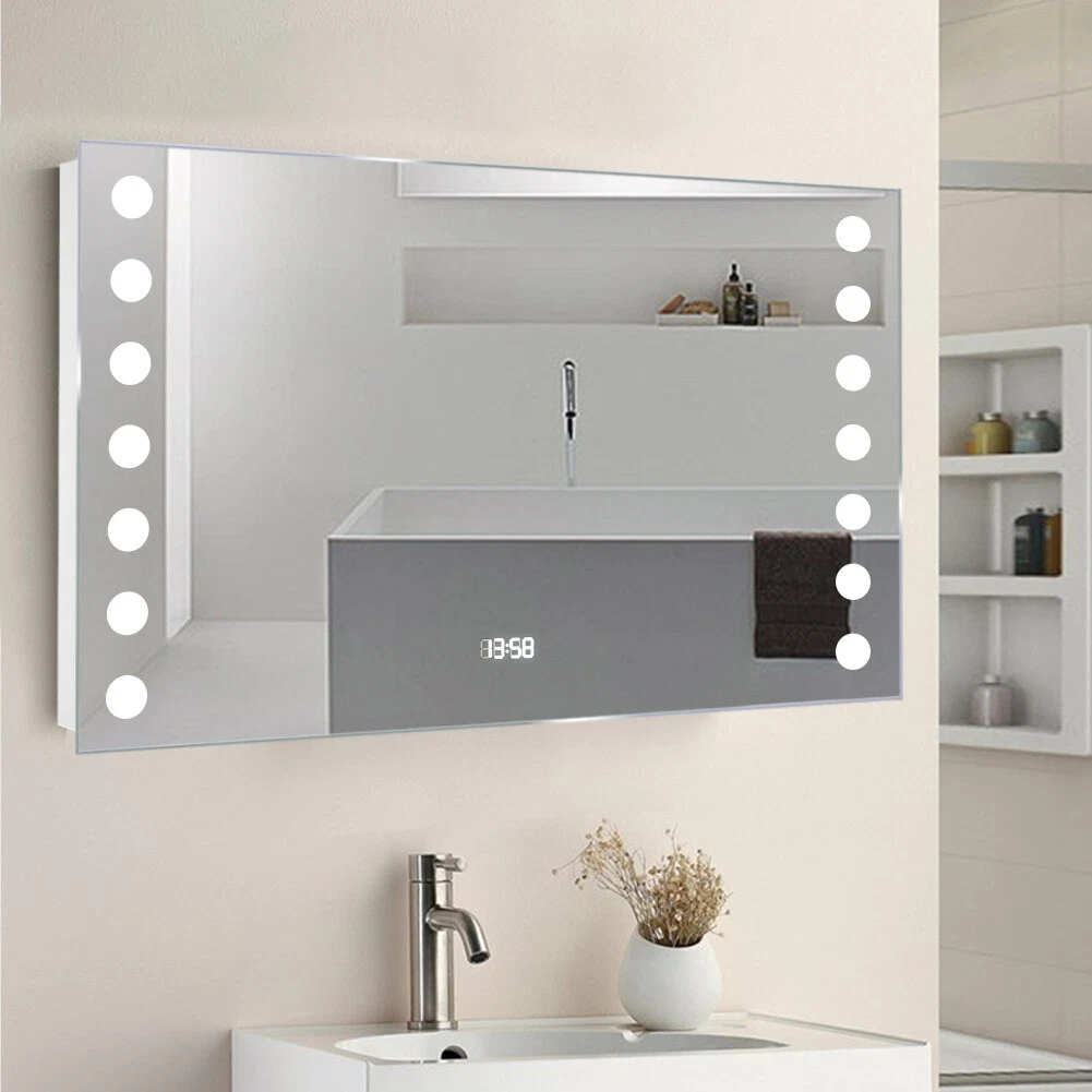 Bathroom mirror 2024 with lights b&q