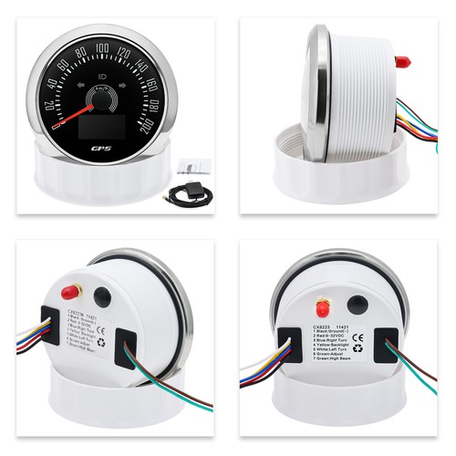 85MM GPS Speedometer 200km/h Gauge with Trip COG for Boat Car Truck Waterproof - Picture 20 of 21