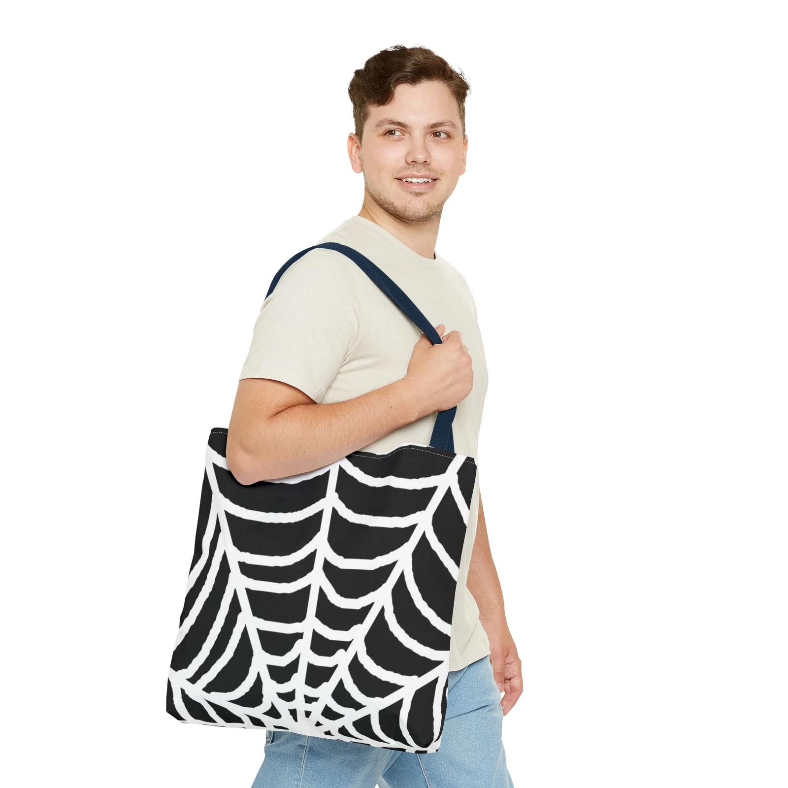 Halloween Spiderweb Tote Bag