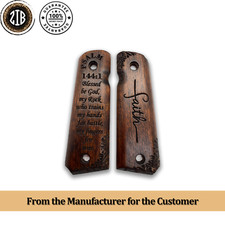 ZIB GRIPS Colt 1911 Grips Full Size 1911 Government/Commander PSALM 144-1 No1