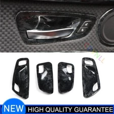 Interior Door Handle Bowl Frame Cover For BMW 218i 220i 16-2018 Black Wood Grain