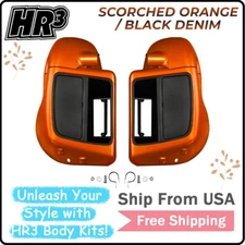 Lower Vented Fairing Fit For Harley Touring Road Glide 14-24 Scorched Orange