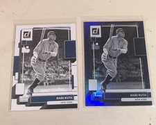 2022 Donruss Baseball Base Holo Blue & Blue & Red Base #229 Babe Ruth (3 CARDS)