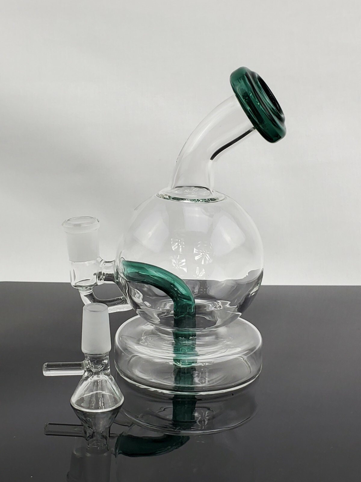 6" Water Pipe Bubbler Glass Hookah Bong Waterpipe with Filter