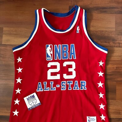 Michael Jordan NBA 1987 All Star Game Sand Knit Jersey Mens Sz XL