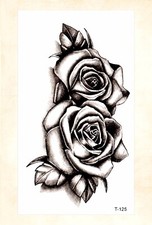 lower back tattoos girls flower rose temporary tattoo