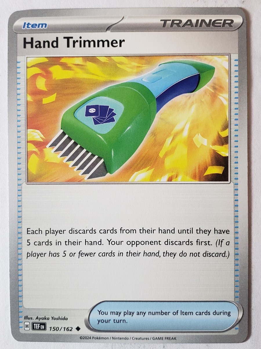 pokemon card hand limit Hand Trimmer 150/162 NM / M Temporal Forces Pokemon Card $2 Combined Ship
