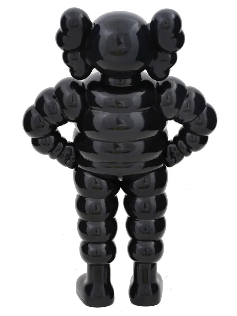LIMITED EDITION KAWS CHUM BLACK VINYL FIGURE IOB, Michelin Man