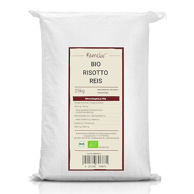 (5,80 EUR/kg) 25kg BIO Risotto Reis Arborio, Risottoreis BIO im Sack
