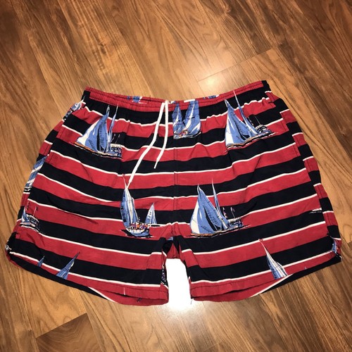 IZOD swim trunks Mens LARGE Sailing 