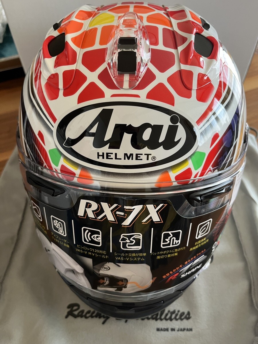 Arai Full face helmet RX-7X NAKAGAMI GP2 L(59-60cm) SNELL Arai Full face helmet RX-7X NAKAGAMI GP2 L(59-60cm) SNELL