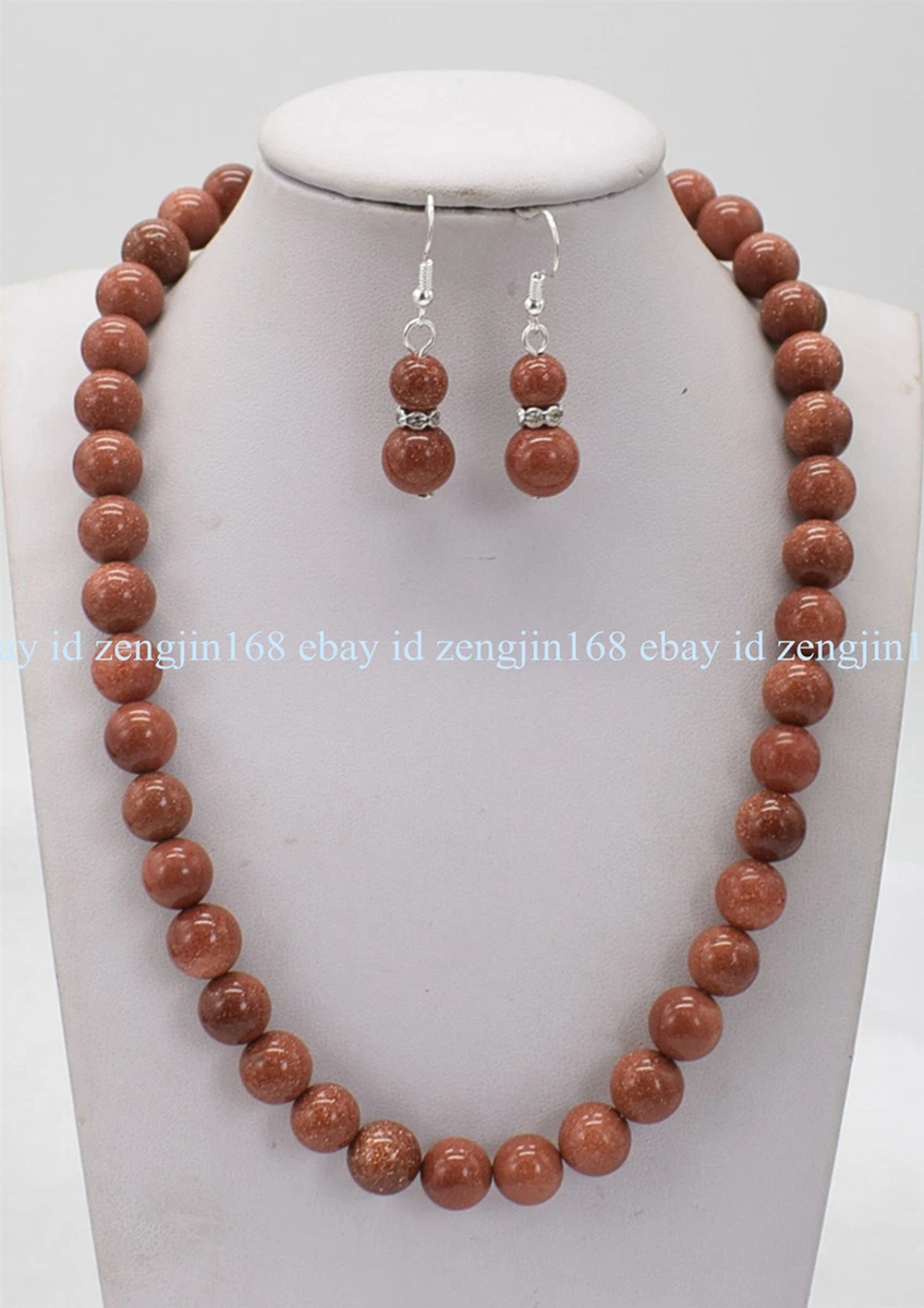 Beunew Purple Five Layer Opaque Beads Stone Necklace With Earrings at best  price in New Delhi