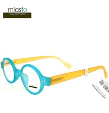  2 PAIRS MIASTO "CIAO" SMALL ROUND OAVL READING GLASSES 2.75 BLUE  CLEAR