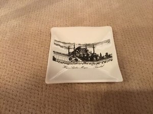 Ceramic Dish Printed w  Hagia Sofia Istanbul Turkey