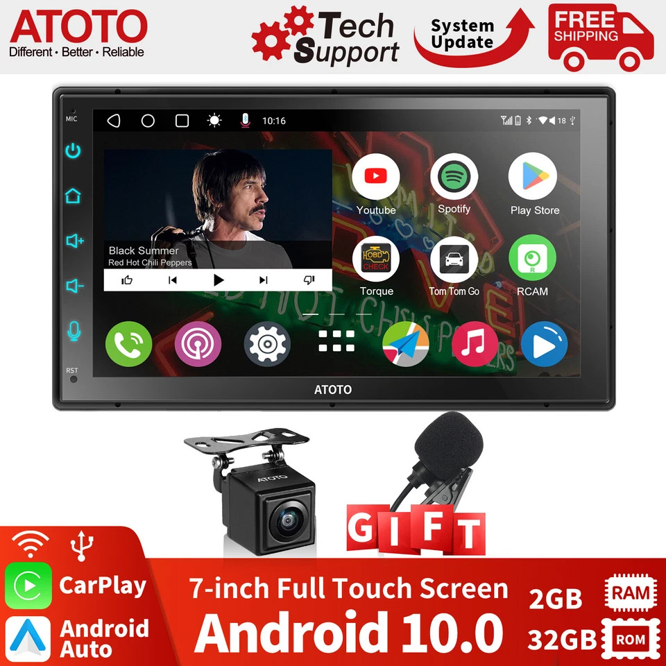 ATOTO A6 7" Android Autoradio Navi 2DIN ChatGPT-AI Wireless Carplay+Telecamera - Immagine 2 di 4