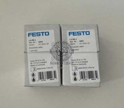 Vanne Pneumatique Festo J-5-PK-3 4503 - 1 Pièce Neuve En Boîte, Livraison Gratuite