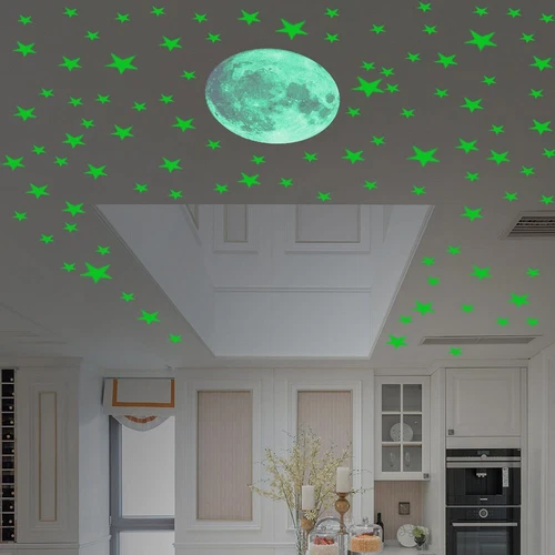 435PCS Star Wall Sticker Glow In The Dark Luminous Kids Bedroom Home Decal - Picture 10 of 18