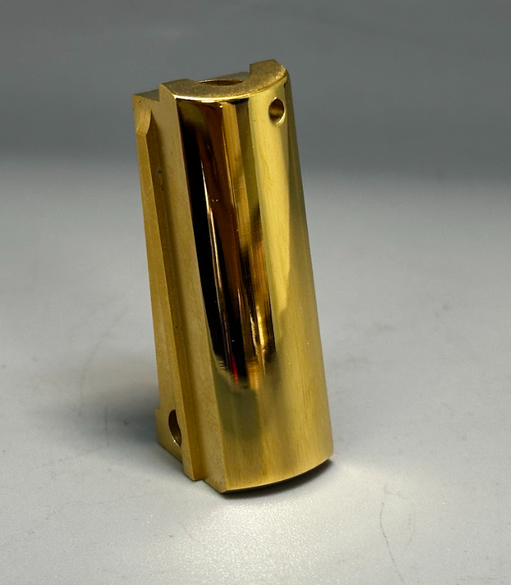 BLEM! 1911 Mainspring Housing 24k GOLD - Officer size , 1911 Ed