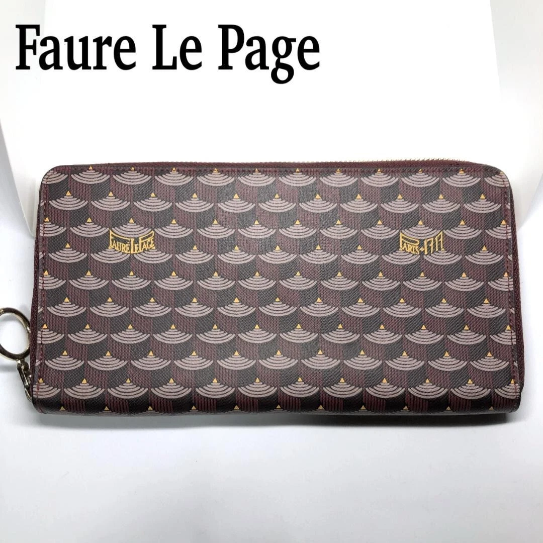 FAURE LE PAGE Long Wallet Used Bordeaux