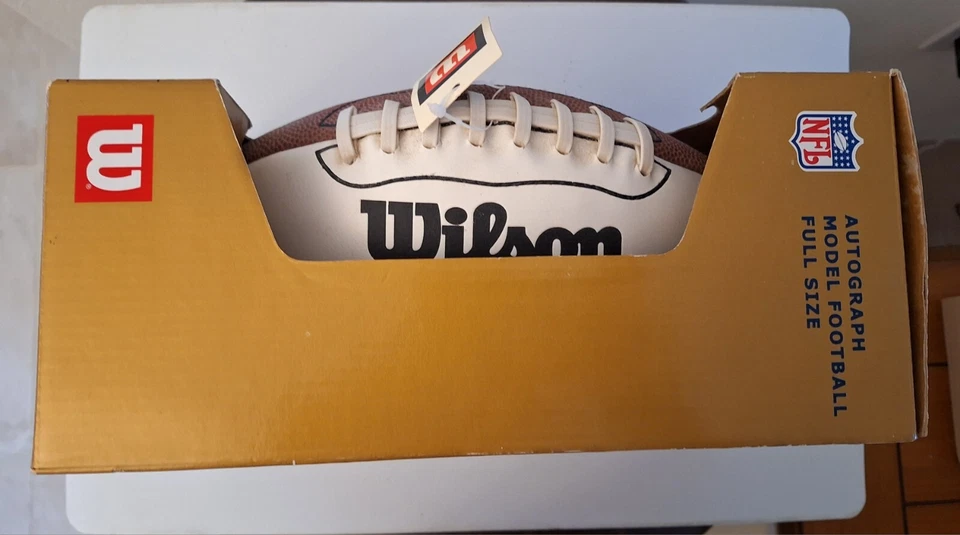 Futebol americano autografado Miami Dolphins QB Jay Fiedler na caixa original. Certificado de autenticidade incluído - Imagem 4 de 4