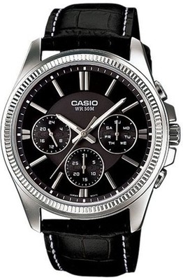 Casio MTP1375L-1AV Men's Classic Day and Date Steel Watch MTP1375L-1A