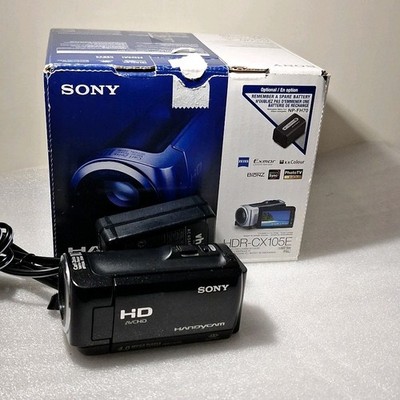 Sony HDR-CX105E Handycam - Full HD - 8GB - 4MP - Schwarz- guter Zustand