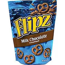 Demet's Flipz Milk Chocolate Covered Pretzels 5 Ounce Pack of 1