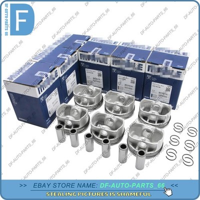 MAHLE Pistons Rings Set Φ82+0.5mm CR 11:1 6Pcs For BMW 325i 523i E30 E93 E83 F10