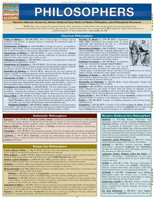 Philosophen: Quickstudy laminiertes Nachschlagewerk von Barcharts Publishing Inc (