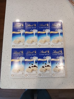  Lindt Classic Recipe White Chocolate & Cookies & Creme Bar 4.4 oz 8 BARS