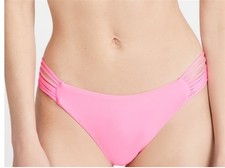 NWT Pilyq Isla Pink Topaz M Full Bikini Swim Bottom 117581