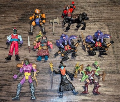 Vintage Chap Mei Wizard's Magic Wizard and Beast Raider 9 Action Figure Lot 2000