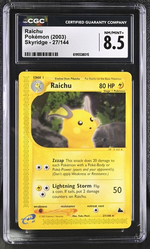 Raichu graded CGC 8.5 for sale on eBay