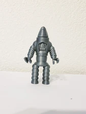 Custom 1950s Retro robot 3-inch hard plastic toy Spaceman figure - 3d printed