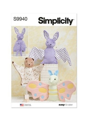 SIMPLICITY 9940 Plüsch Fledermaus, Motten, Fliegendes Eichhörnchen SCHNITTMUSTER *BLITZPREIS*