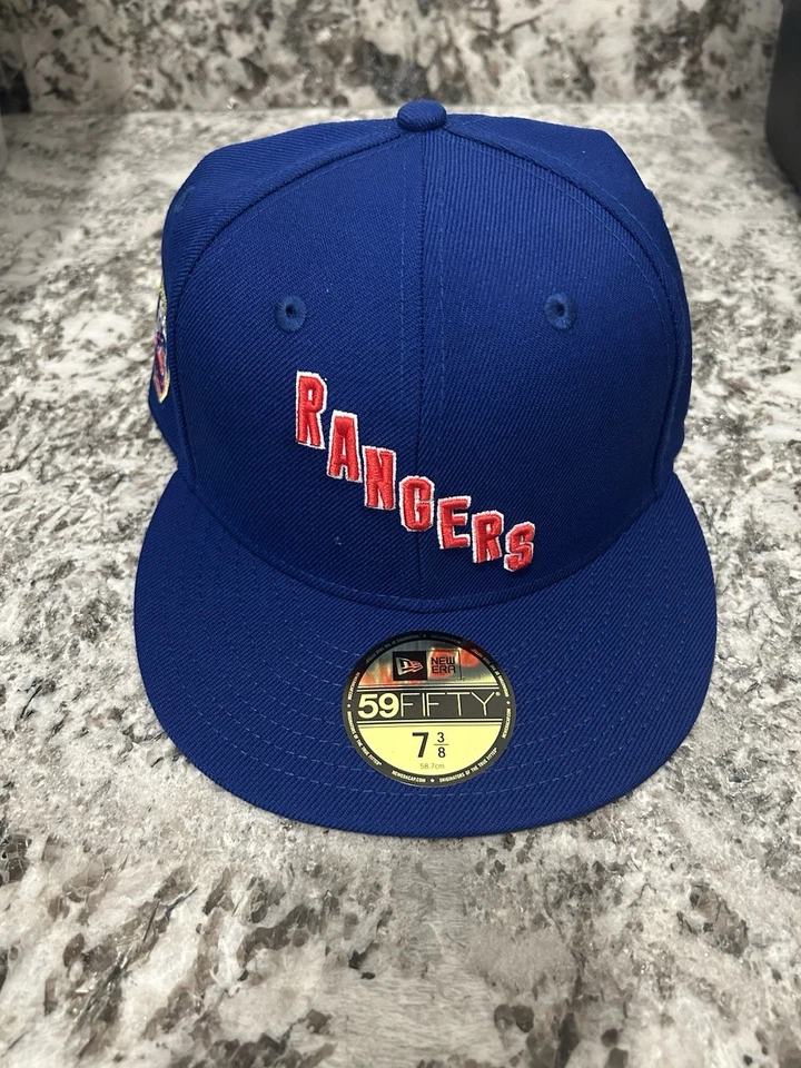 New Era New York Rangers FDNY Patch Special Edition Hat Fitted 7 3/8 RARE NHL - Image 2 of 4