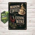 Vintage Wine Metal Sign Retro Kitchen Vineyard Wall Decor Tin Plaque 8x12