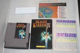 Dragon Warrior IV 4 (Nintendo NES) Complete in Box w/ Maps CIB