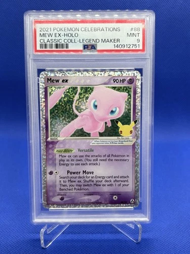 Pokémon TCG Mew ex Celebrations Classic Collection 88/92 Holo PSA 9 90 HP