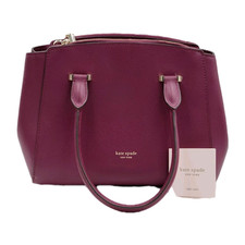 Kate Spade Sydney Small Sachel Handbag Crossbody Adjustable Strap Purple Sangria