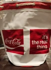 Vintage Rare VINYL CINCH BAG COKE COCA COLA RED ON WHITE 13" 60s Or 70s Tolin